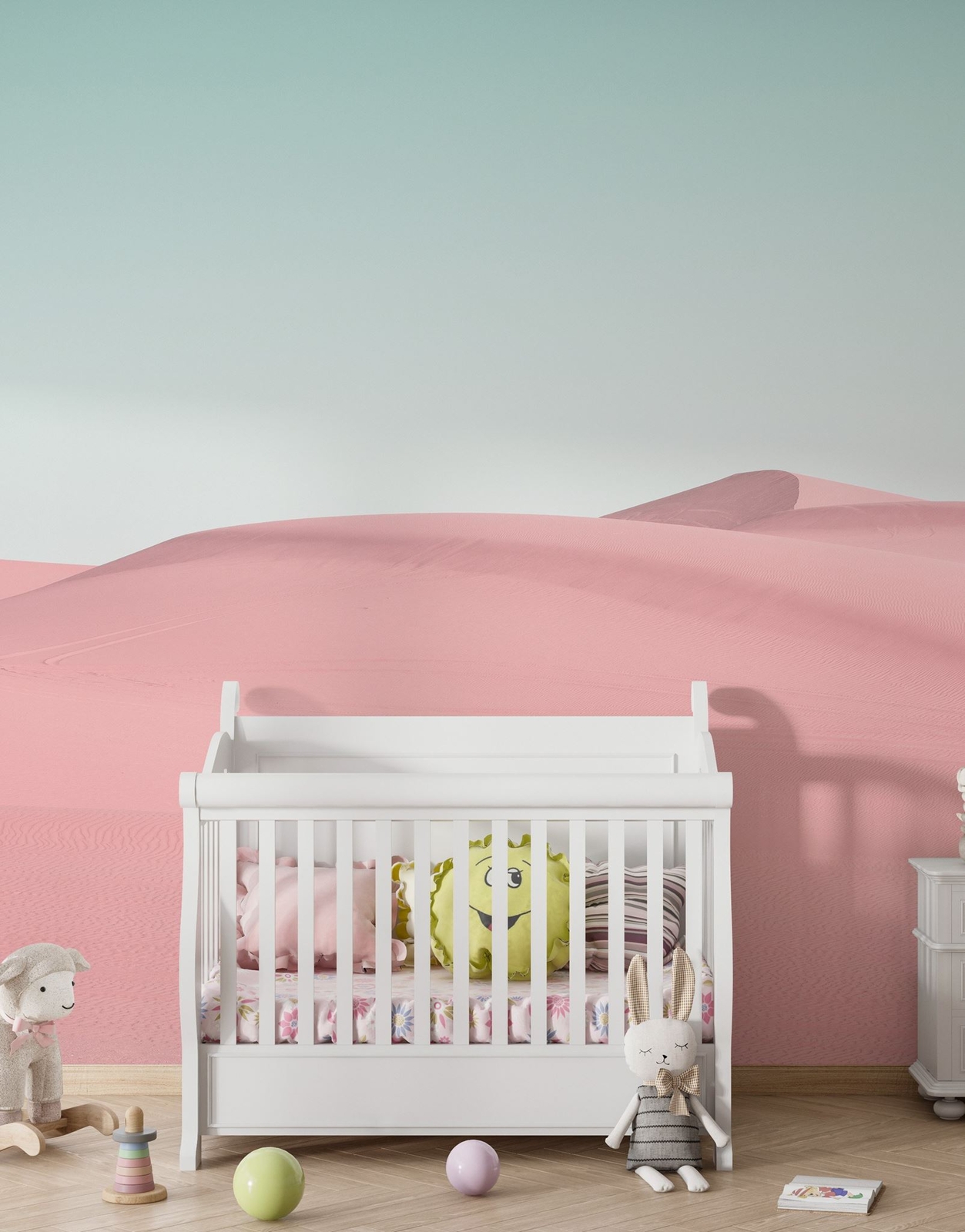 Sand Dunes in Southern California Landscape Wall Mural. Peel and Stick Wallpaper