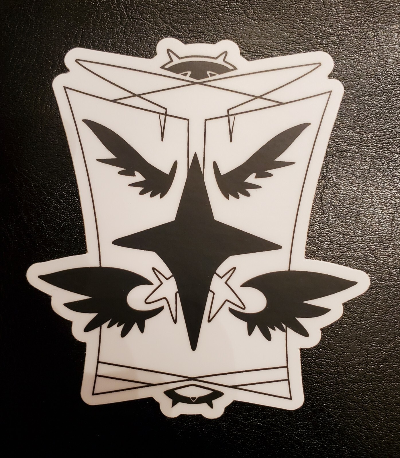 Roundreed Studio Black on White Sticker Duo Set| Matte Waterproof Sticker Duo