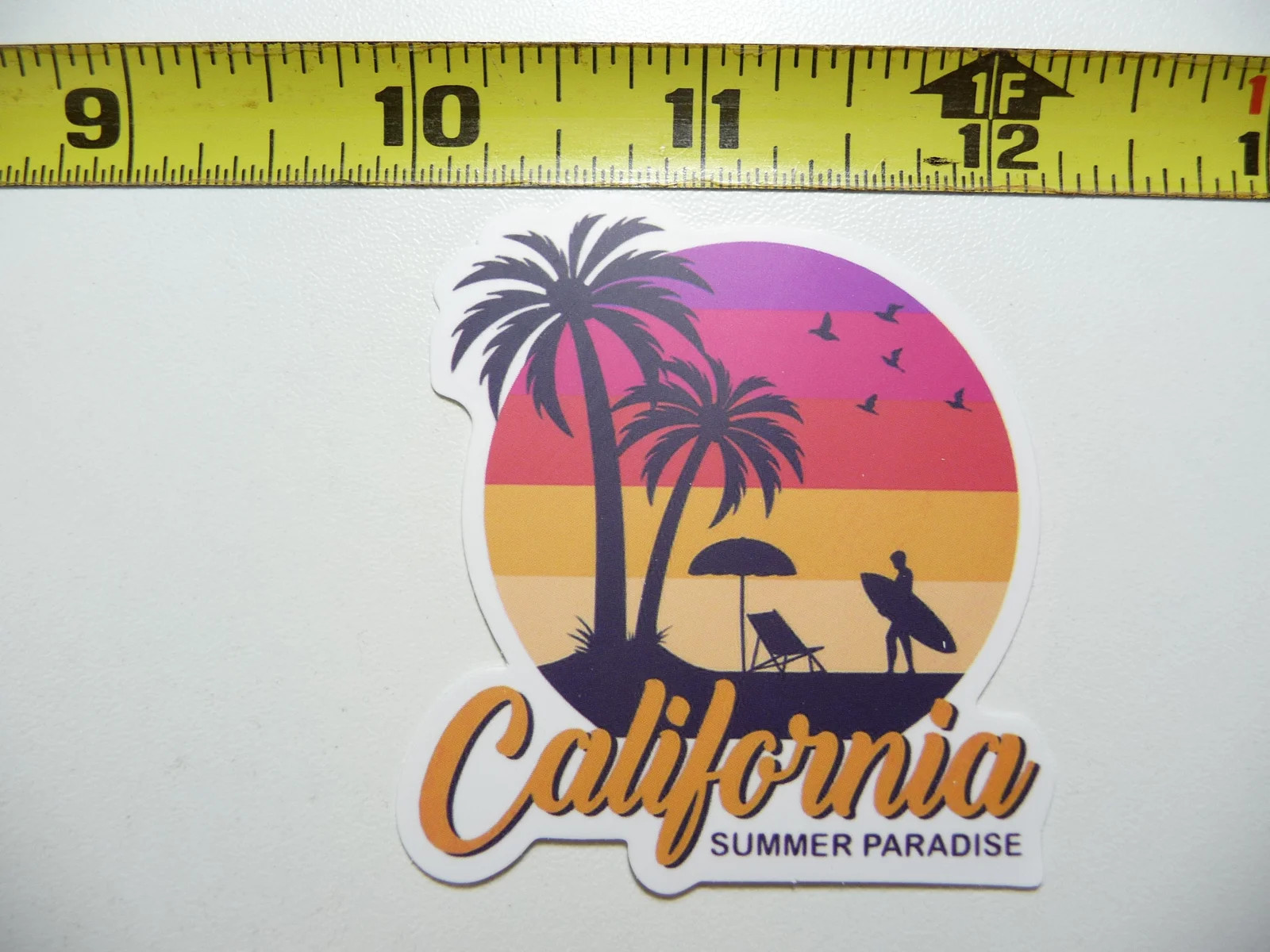CALIFORNIA SMALL STICKER DECAL SUMMER PARADISE MEMORIES COLLECTIBLE SOUVENIR
