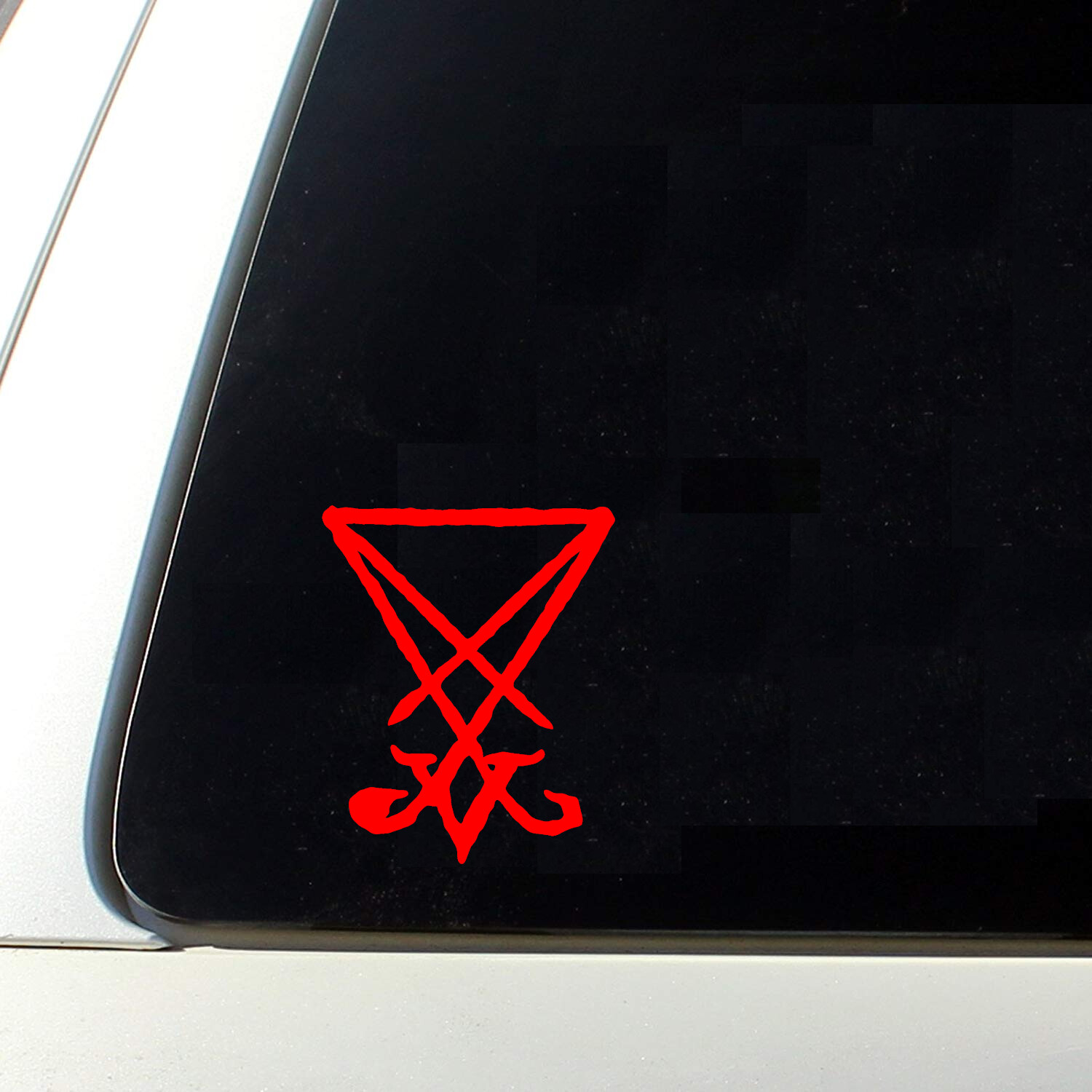 Sigil of Lucifer Die Cut Vinyl Sticker – Occult Baphomet Satanic Pentagram Satan