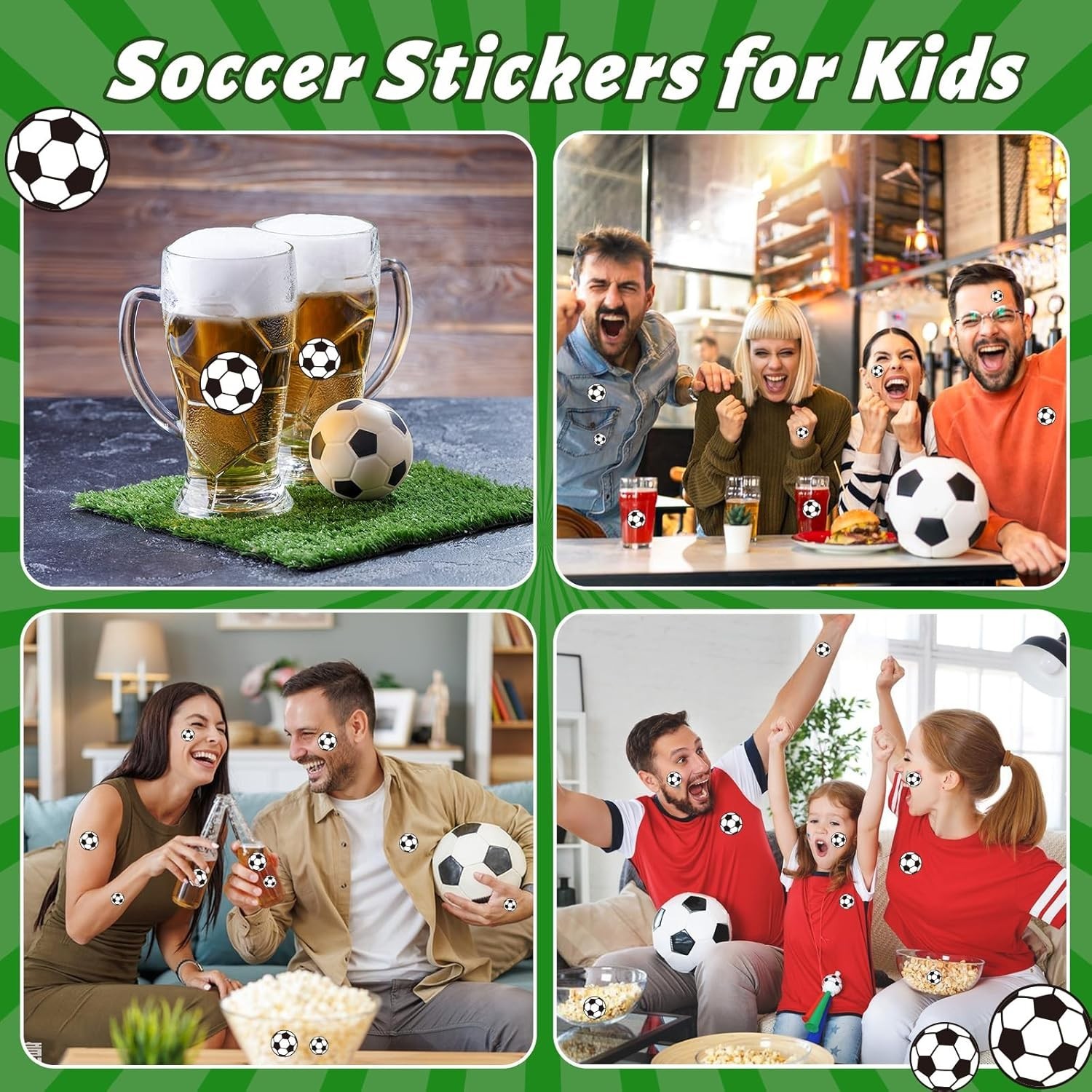 Water-Repellent 512 Pcs Soccer Stickers – Perfect for Scrapbooks and Gifts
