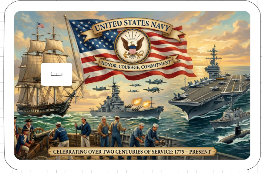 Military Veteran Credit Debit ATM Card Skin Sticker Army Marines Airforce Navy