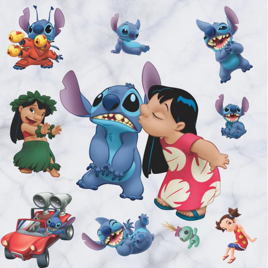 NEW Lilo & Stitch Removable Wall Stickers Decal Kids Room Home Decor US Seller