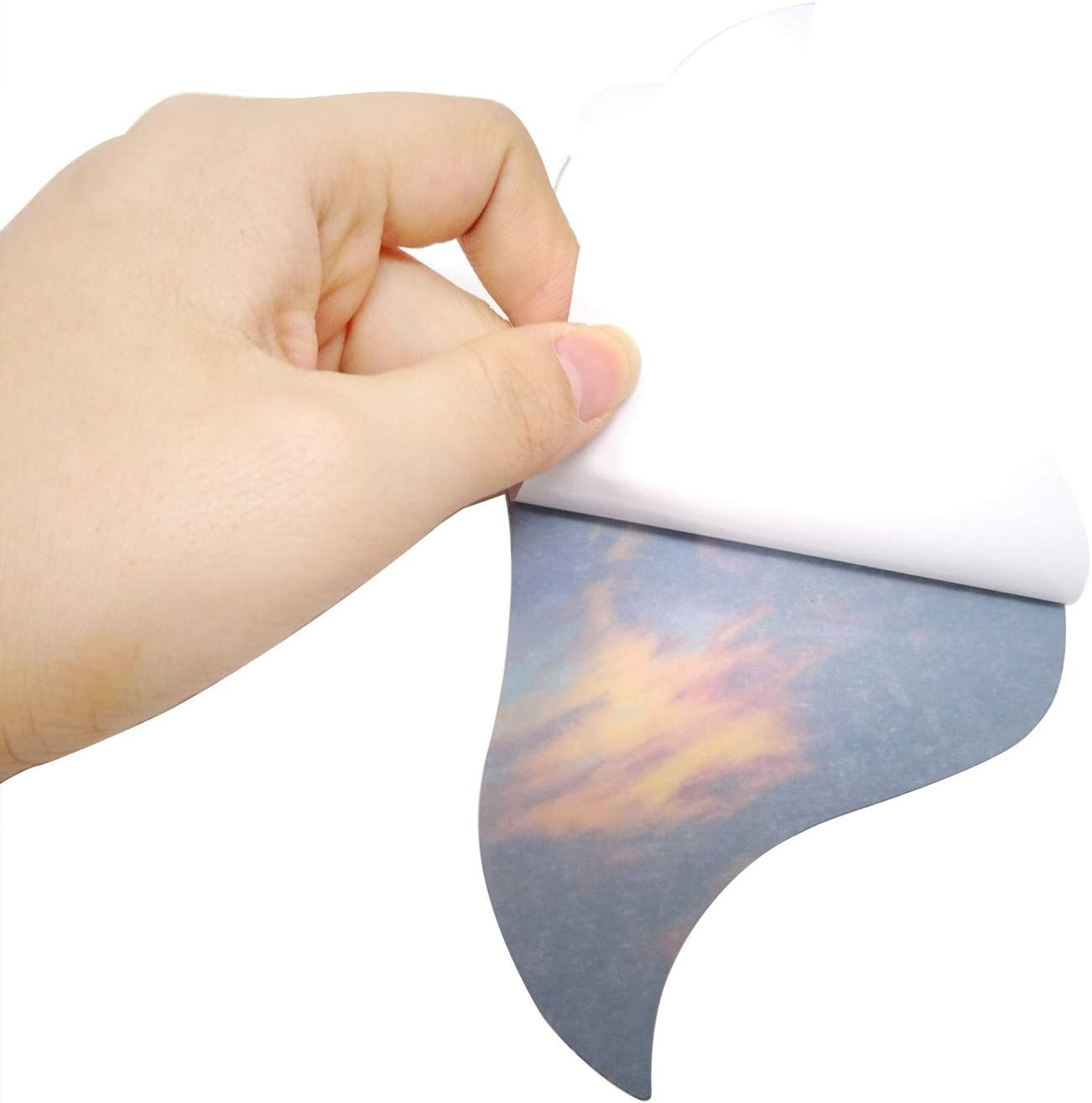 1PCS Self Adhesive Anti-Scratch Hummingbird and Water Shaped Acoustic Guitar Pic