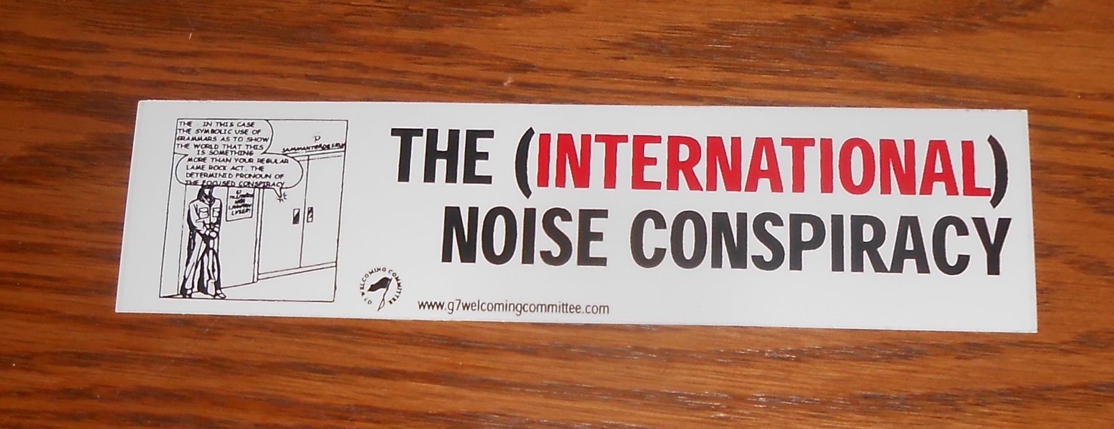 The International Noise Conspiracy Bumper Sticker Decal Promo 6×1.75 Swede Rock