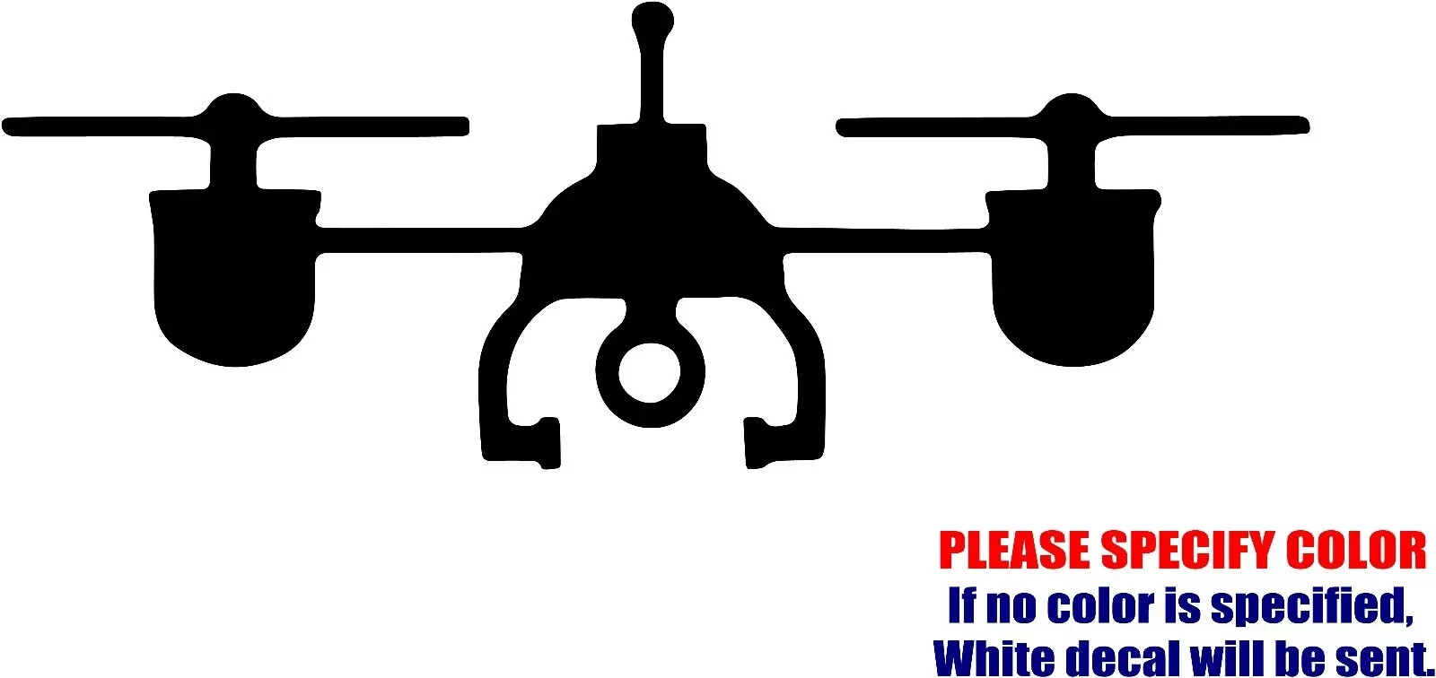 Drone Quadcoper Vinyl Decal Sticker Car Truck window Bumper Various Sizes