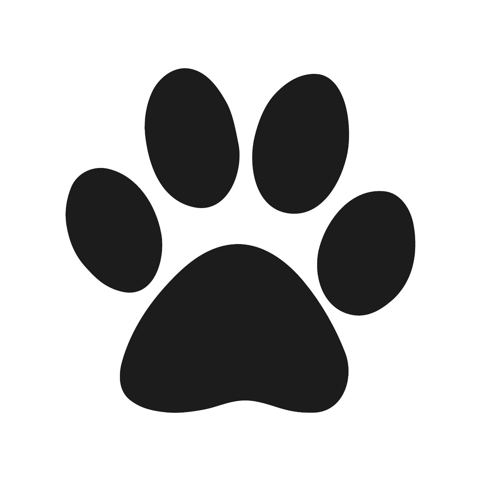 Pet Paw Vinyl Decal Car Window Laptop Dog Pet paw Silhouette Sticker