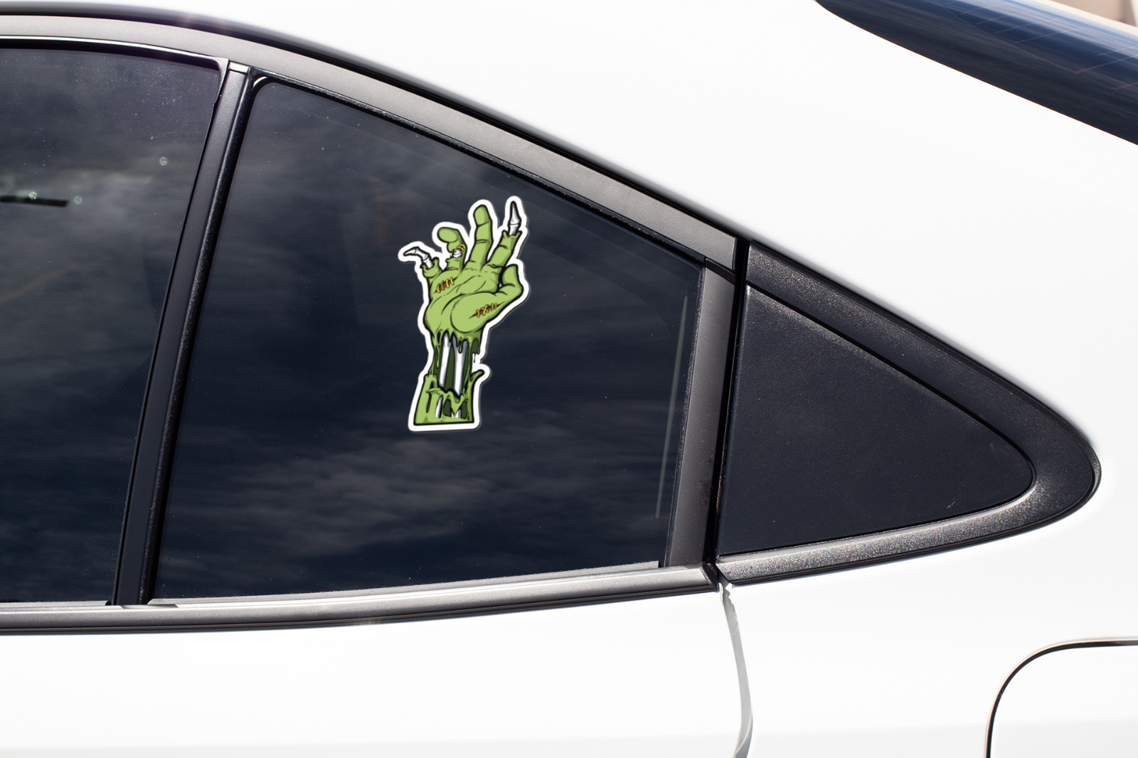 4" Zombie Hand UV-Resist Sticker Decal | Car Laptop Window | Spooky Vinyl