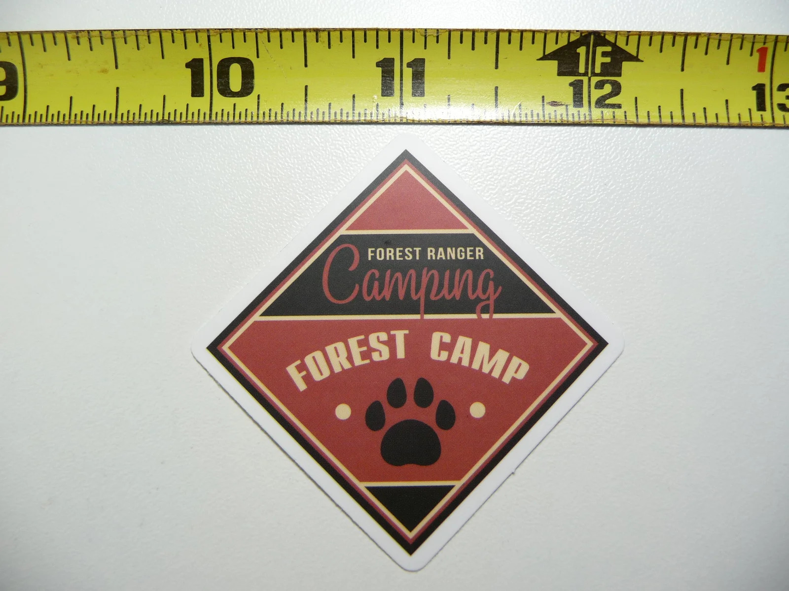 CAMP CAMPING PAW PRINT HIKE HIKING SMALL STICKER DECAL CAMPING S PARK WILD