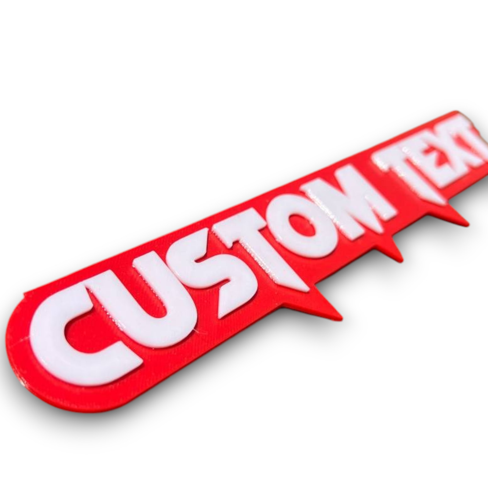 1X Custom Text Car Badge Fender Emblem 3D Printed Name Logo Gift Tailgate Decal