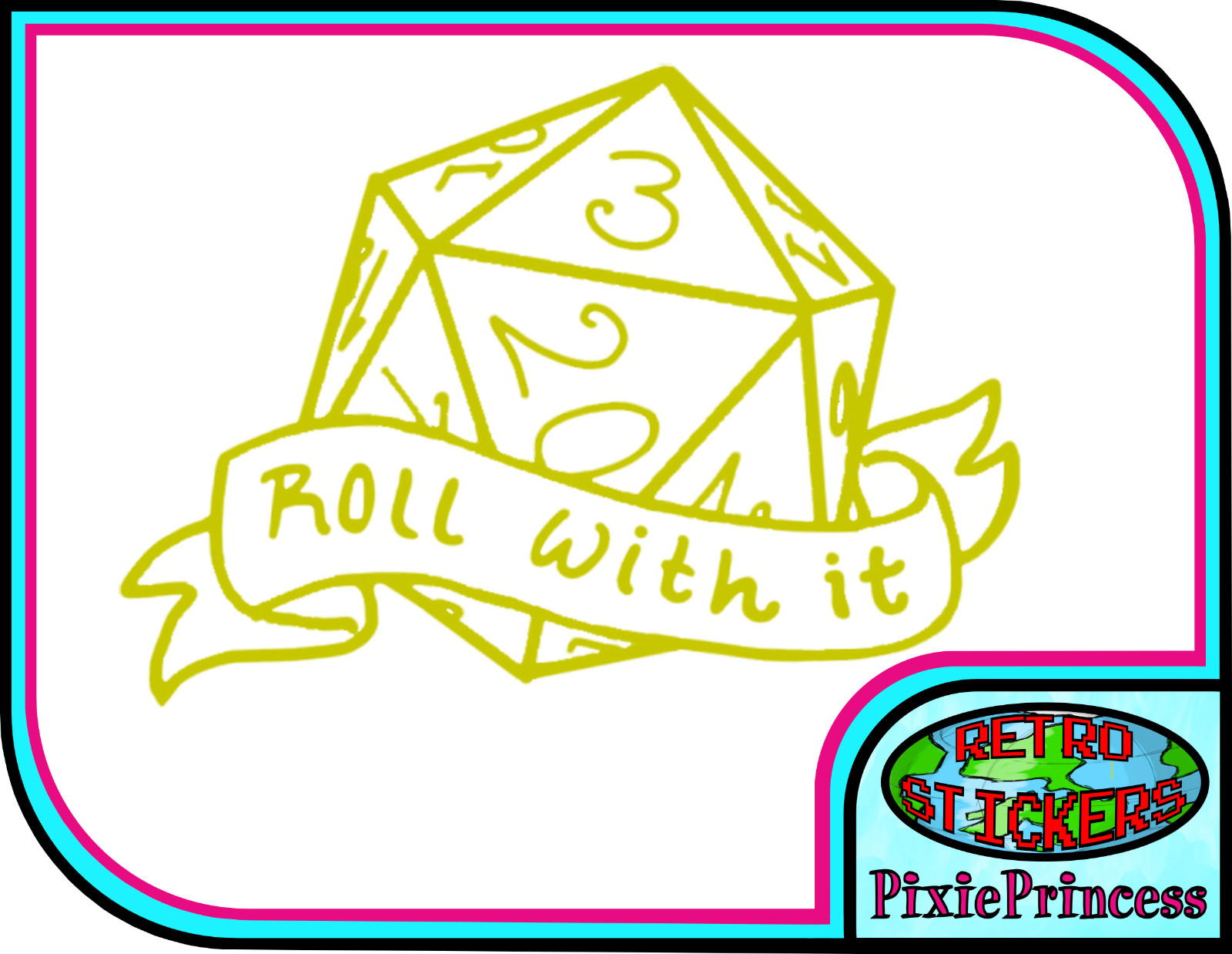 D&D Dungeon Dragons Master D20 N Vinyl Sticker Car Laptop Tablet Window Decal
