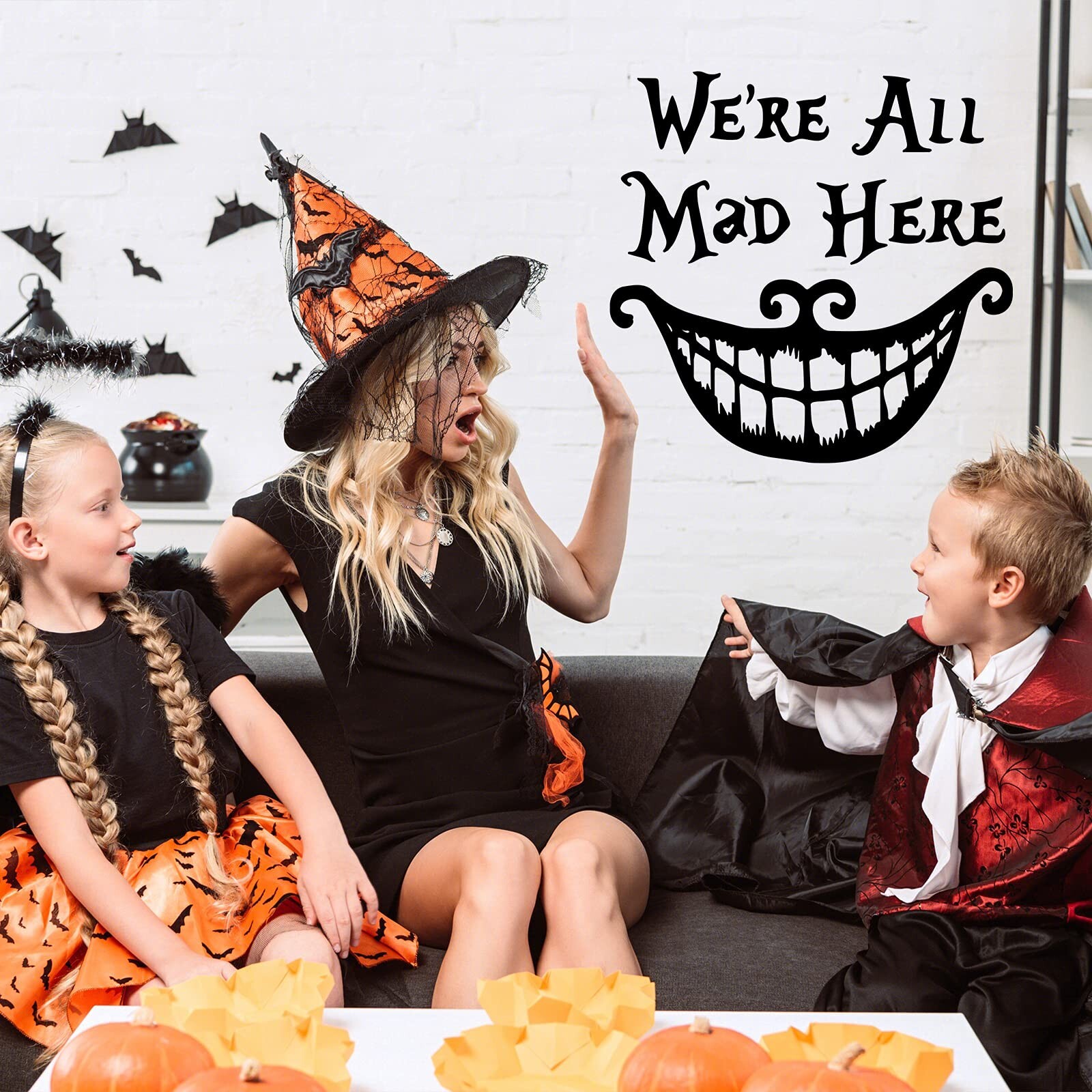 Halloween ‘Smiling Face’ Thriller Wall Decals Cool Wall Sticker for
