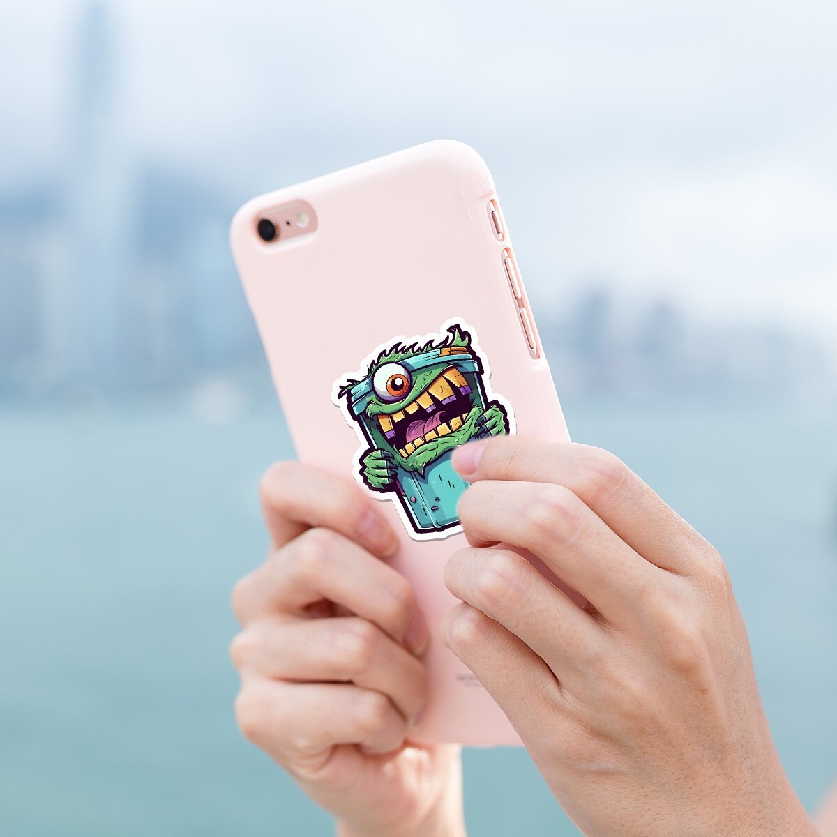 50pcs Waterproof Vinyl Stickers Zombie Monster Luggage Phone Laptop Water Bottle