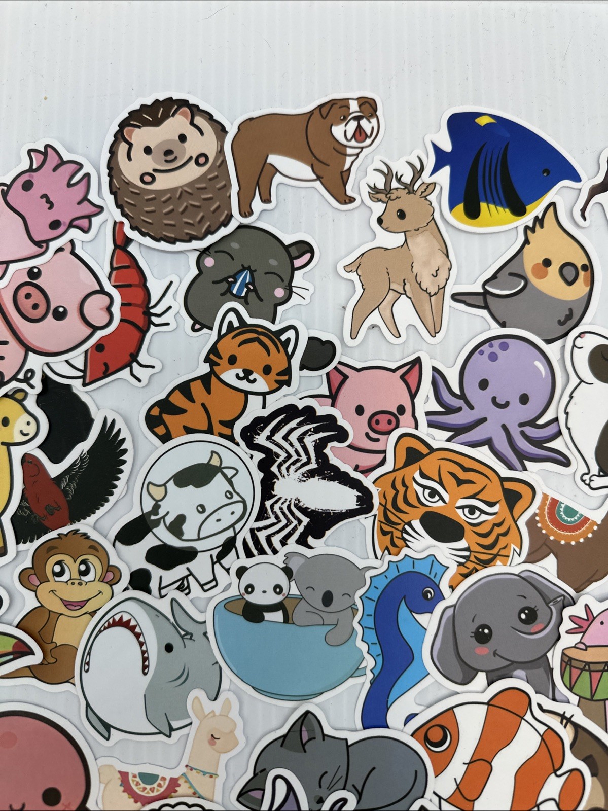 Lot Of 163 Random Small Animal Stickers Decals {HH}