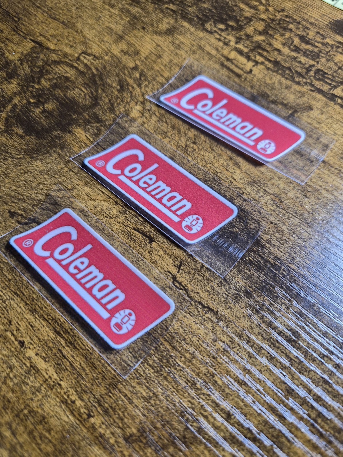 3 pc. Coleman Replacement Sticker Label Decal Lantern Stove 1971-1983