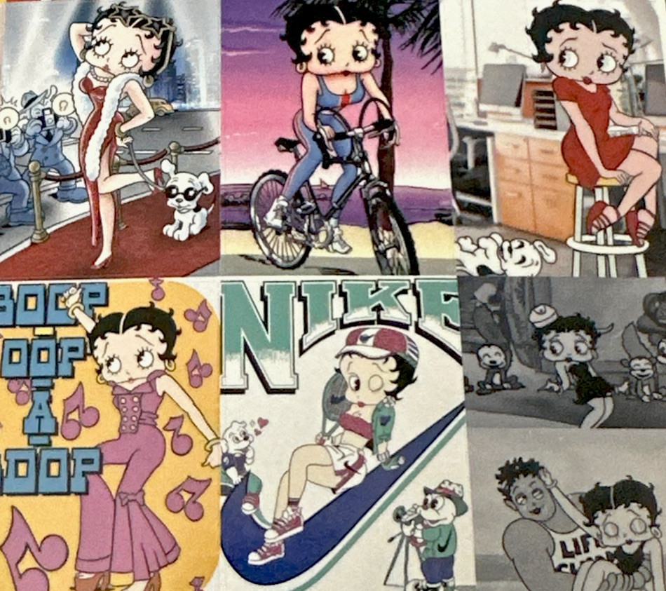 BETTY BOOP STICKERS✨💋🐣🐶🐱👙❤️‍🔥🛁🎵👠✨6 1/2” X 5”✨SEXY & CUTE✨AWESOME💫