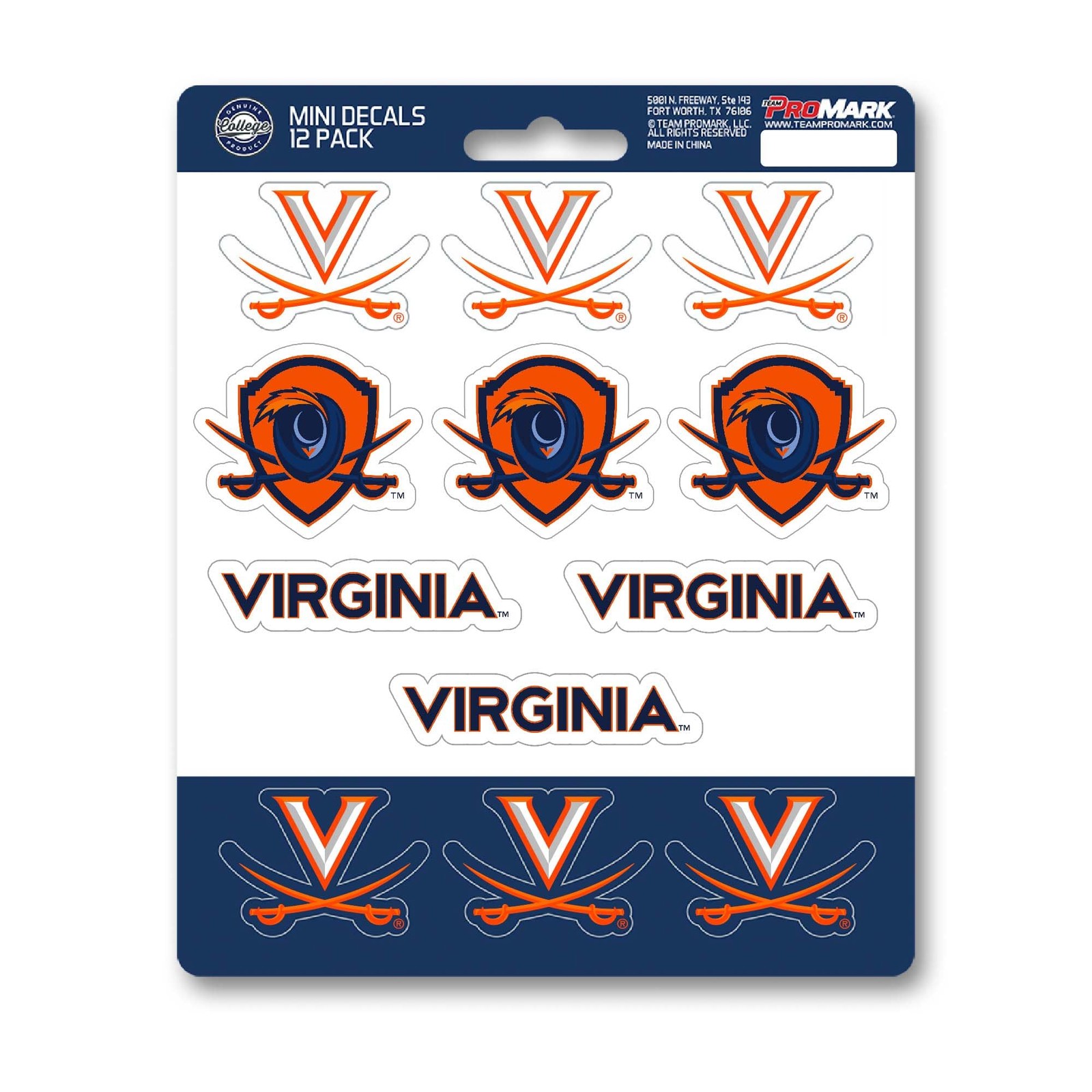 Team Color Vinyl Decal Set 12 Small 1 Inch Stickers For Cars Laptops And Coolers
