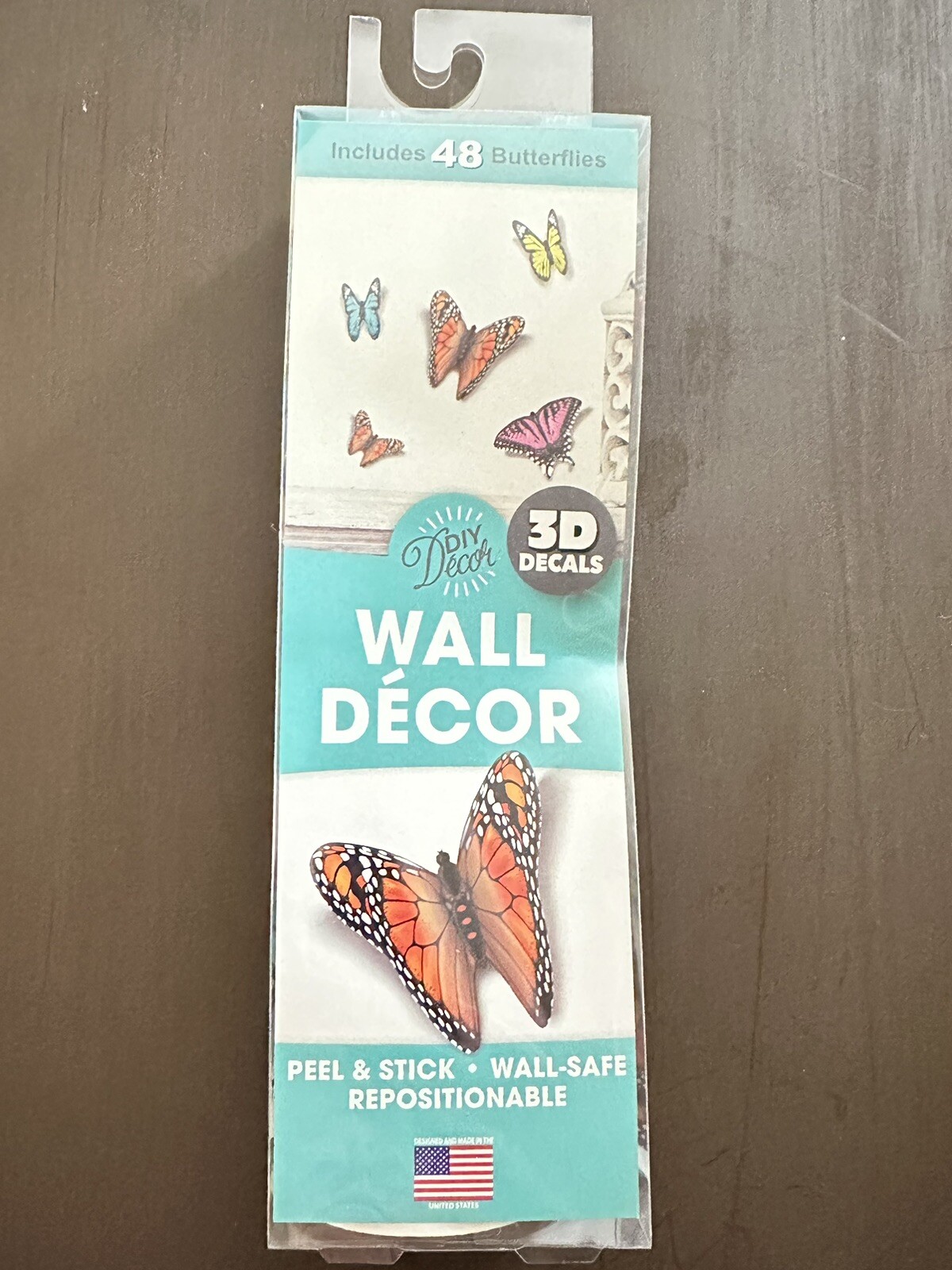 The Peel People DIY Wall Decor Peel And Stick 3D Decals 48 Butterflies