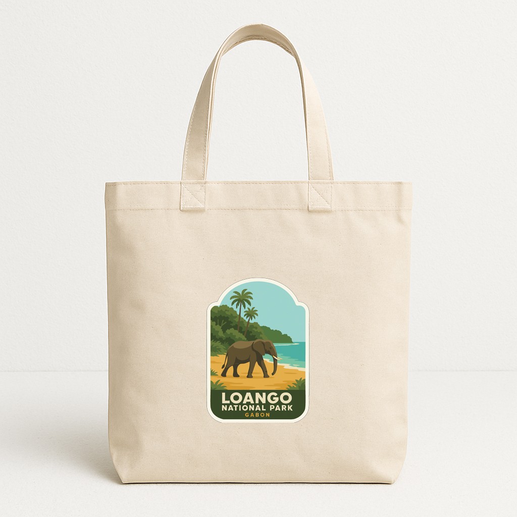 Loango Gabon Iron On Heat Transfer Vinyl HTV Die-Cut World National Parks