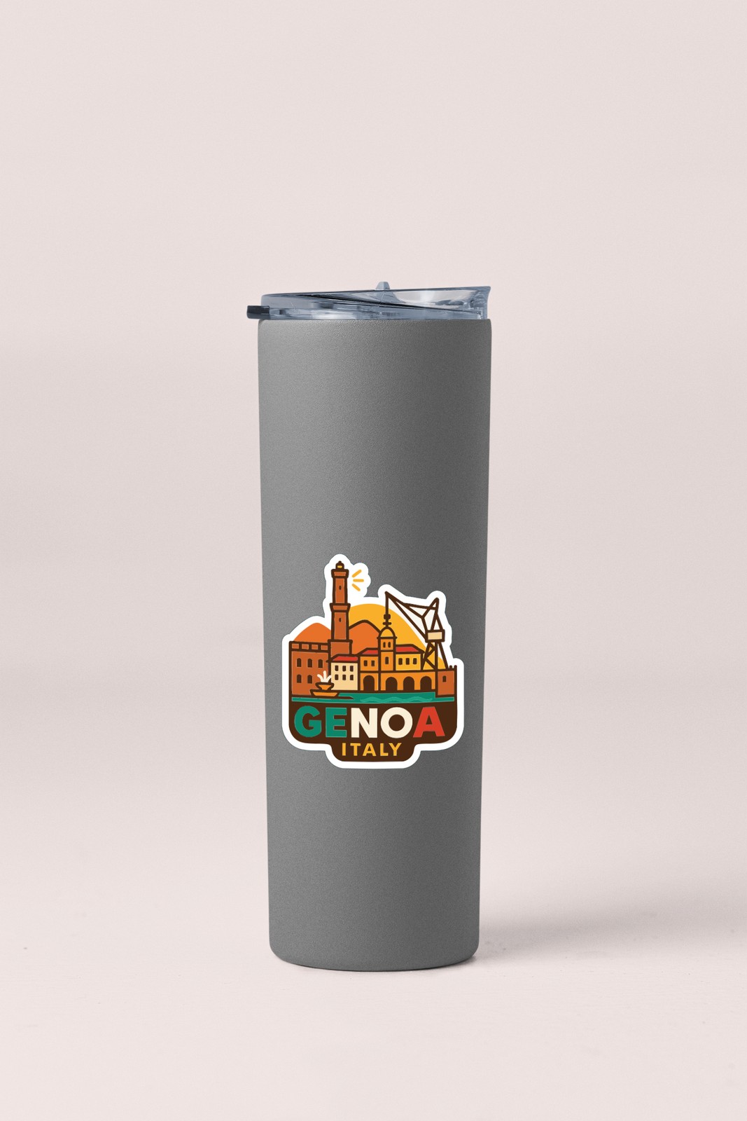 Genoa Italy Sticker Decal Vinyl Die-Cut City Skyline Landmark Design