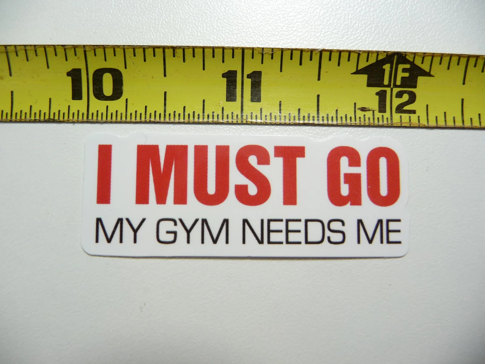 MY GYM NEEDS ME SMALL STICKER DECAL FITNESS EXERCISE WEIGHTLIFTING