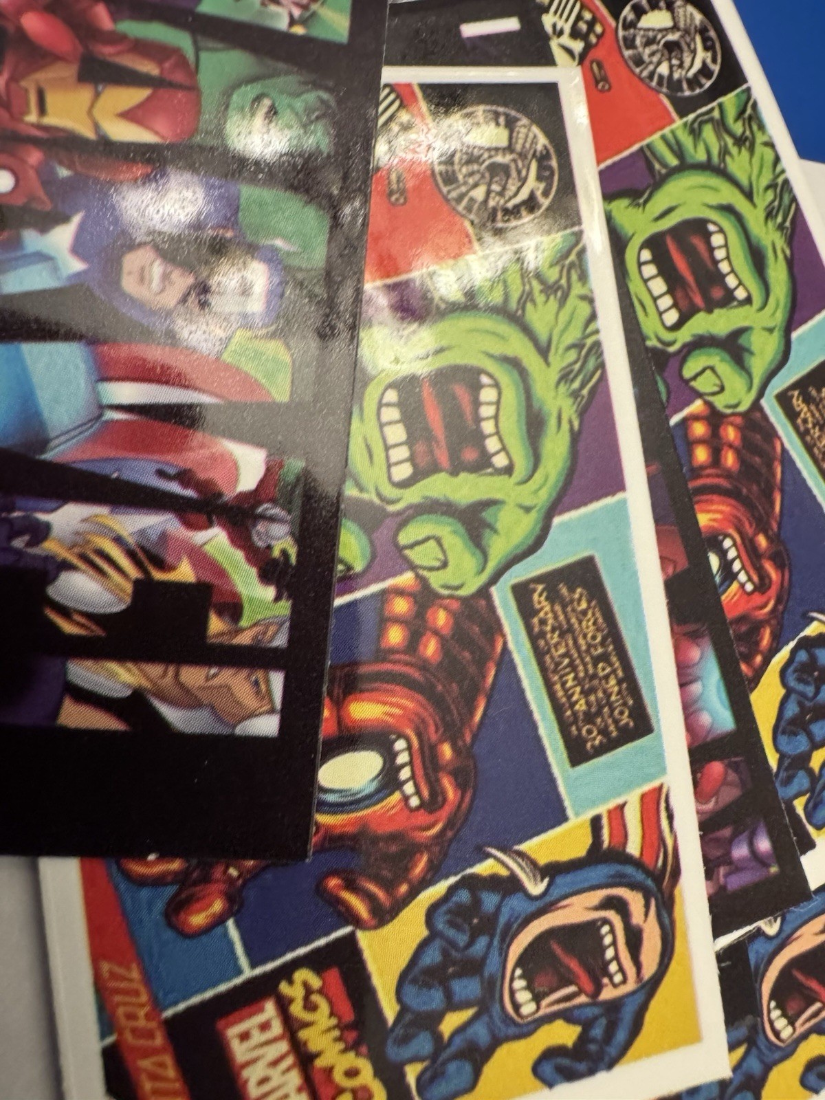 MARVEL COMICS Lot 8 Vending SMALL Sticker Decal Colorful Gaming Entertainment