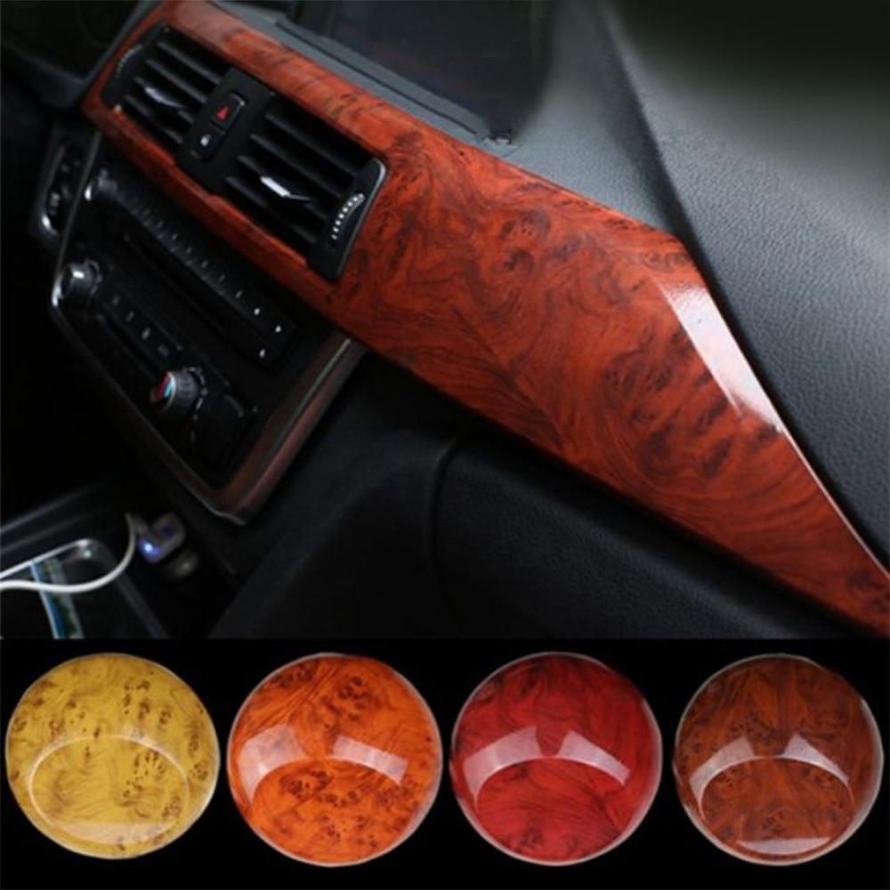 High Gloss Wood Grain Vinyl for Car Interior Furniture Countertop Wrap Sticker