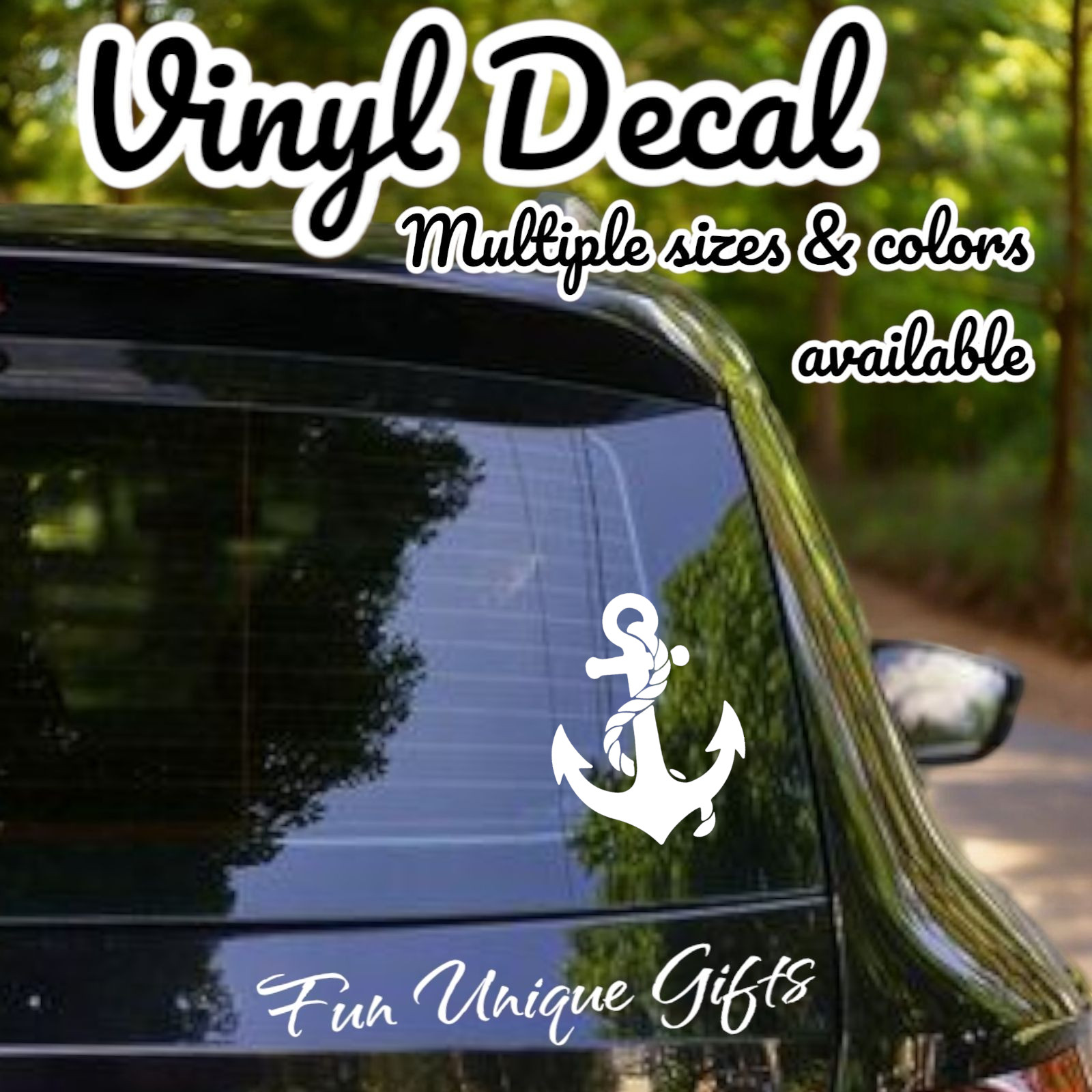 Anchor Vinyl Decal Sticker -Multiple Colors & Sizes- FREE SHIPPING