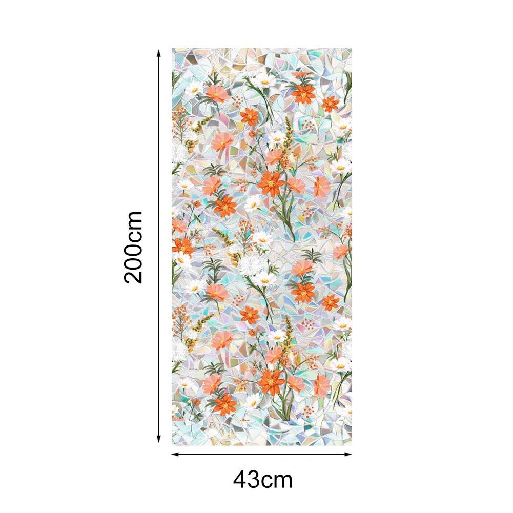 Static Window Film 1M2M For Rainbow Design PVC for Vibrant Glass Decoration