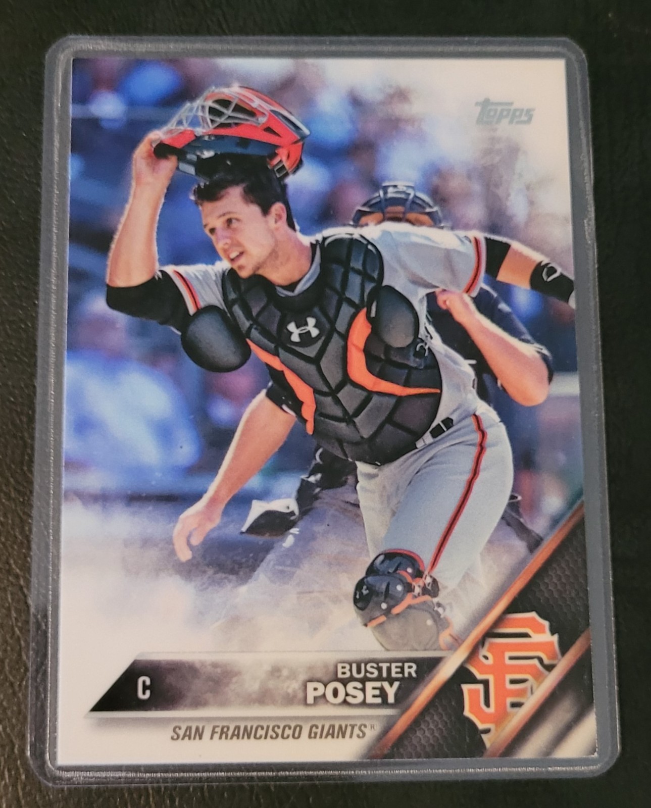 Buster Posey Baseball Card HOF Fridge/Locker/Cabinet Laminated Magnet
