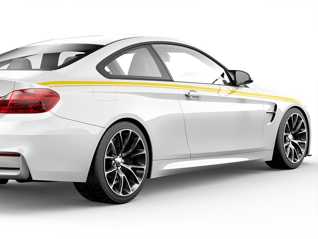Lemon Yellow Vinyl Pinstriping Tape 3/4in x 150ft Roll for Easy Application
