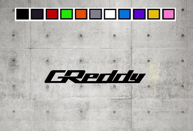 Greddy LOGO Vinyl Decal Sticker Emblem Car Truck Window 4" 6" 8"