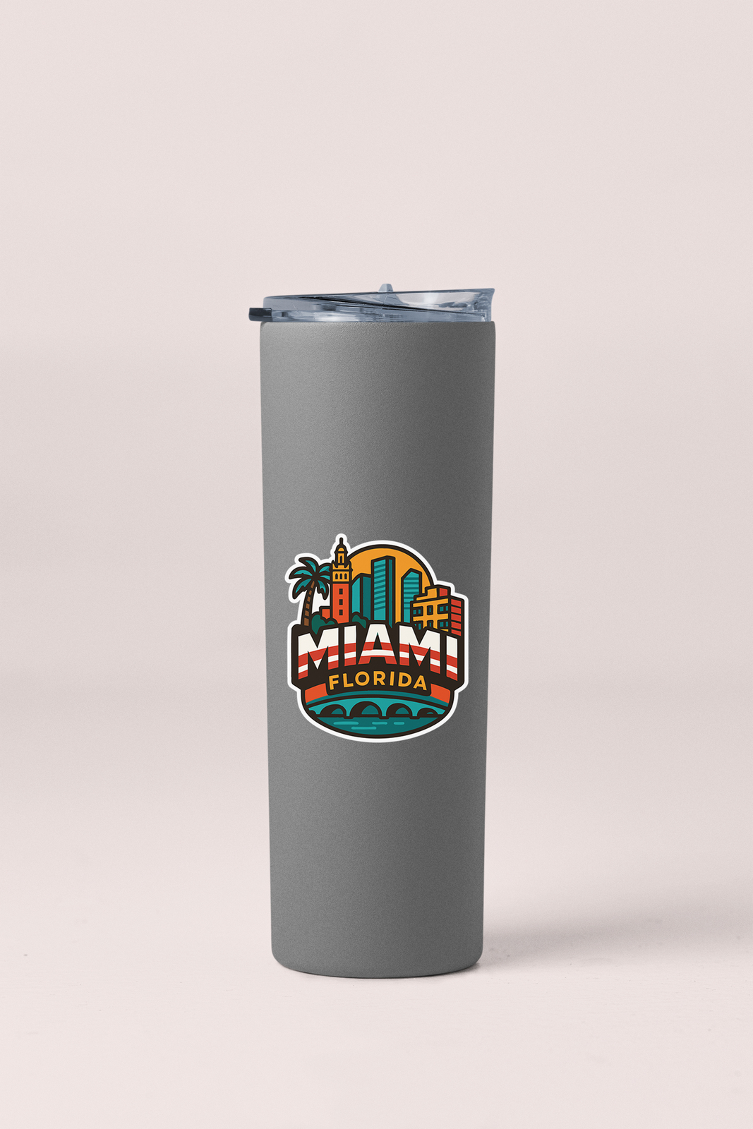 Miami Sticker Decal Vinyl Die-Cut City Skyline Landmark Design