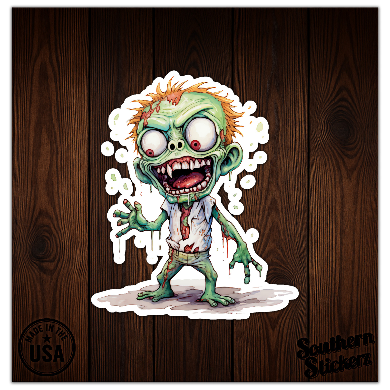 Zombie Undead – Vinyl Decal Sticker – Car Window Laptop – ebn9241