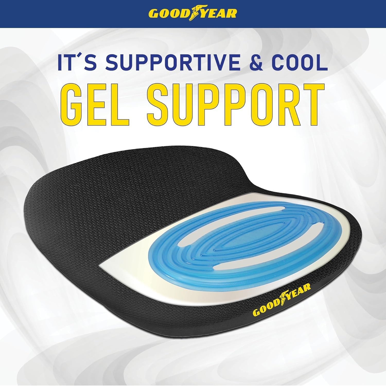 Memory Foam Car Seat Cushion – Gel Seat Cushions for Office Chairs, Tailbone
