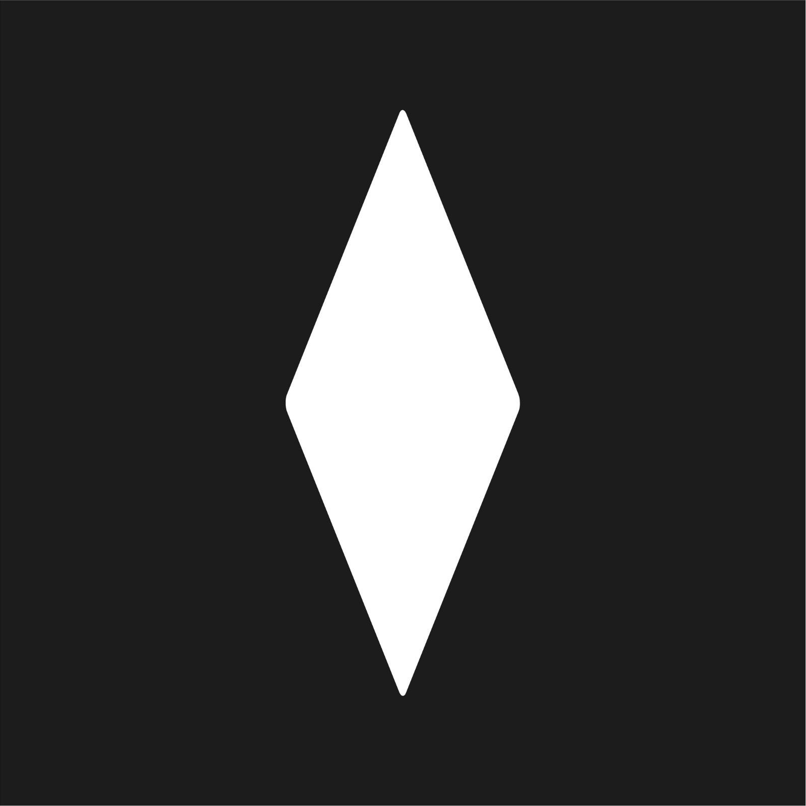 Diamond rounded corners Vinyl Decal Diamond symbol Sticker