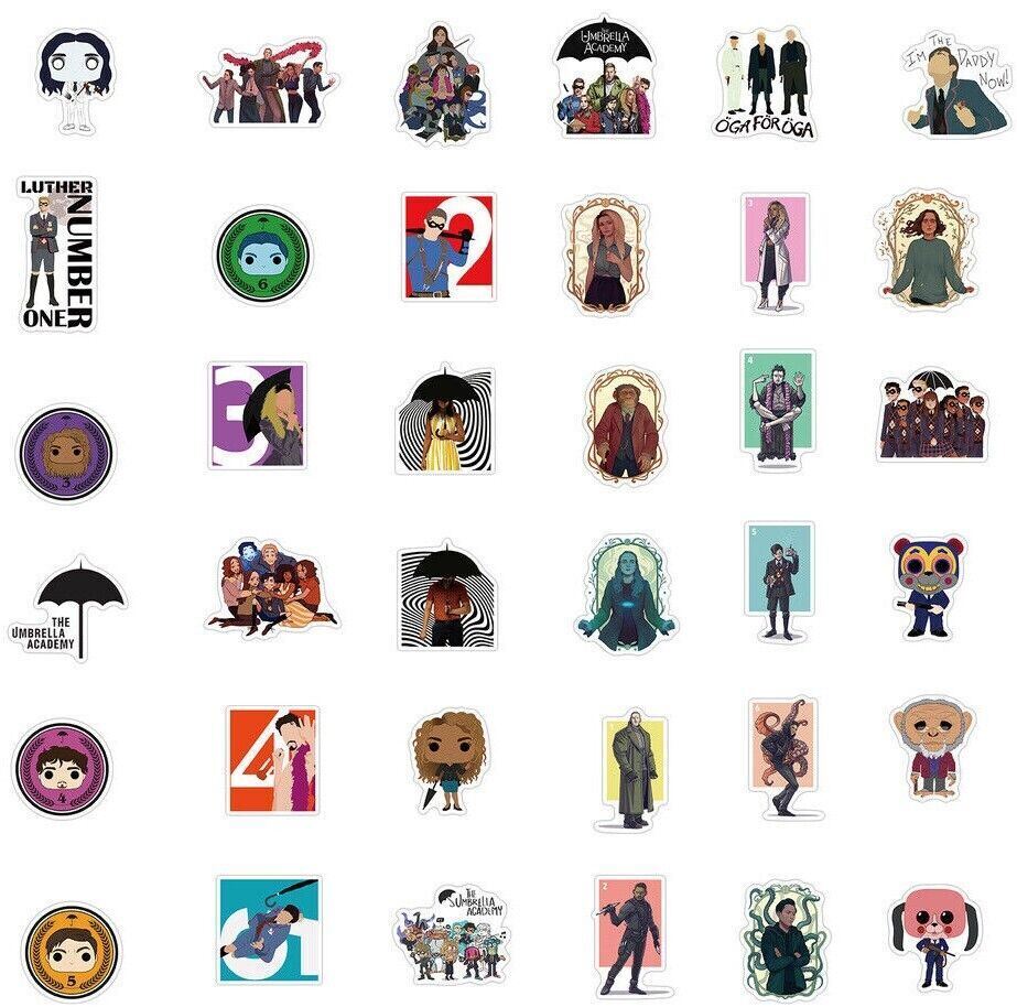 UMBRELLA ACADEMY Stickers [C] #1 2 3 4 5 6 POGO The TV Show ~ VINYL Waterproof