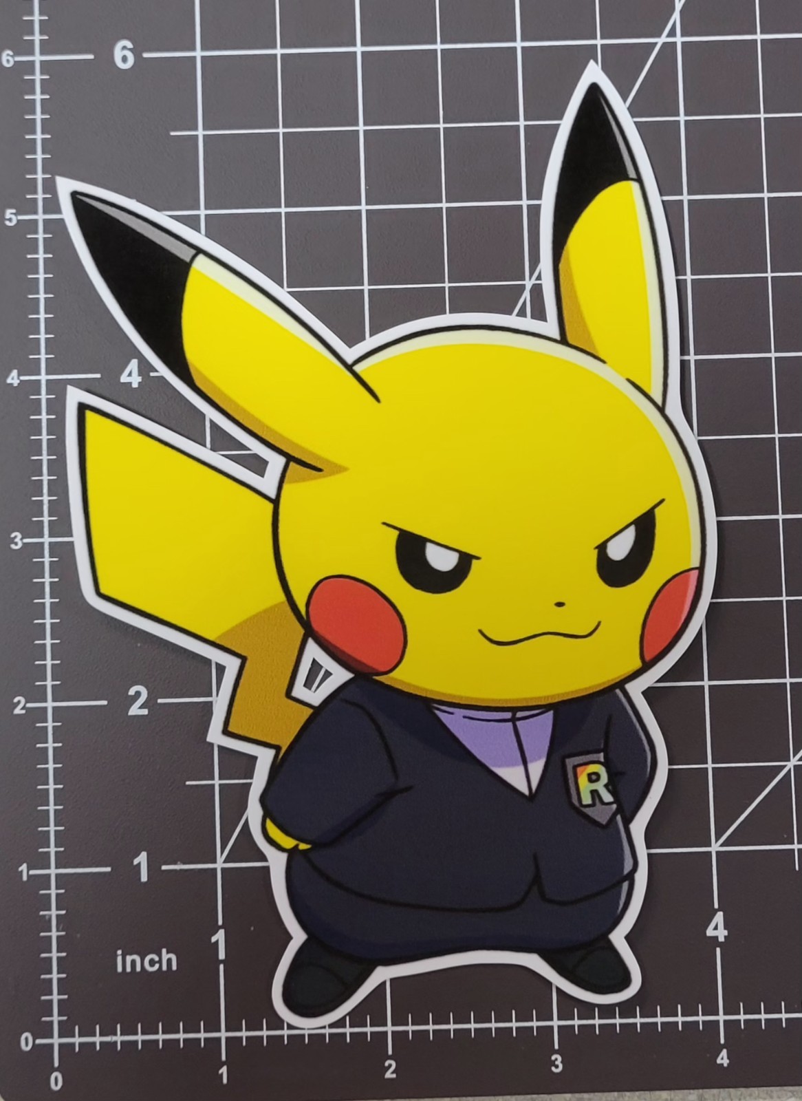 Pokémon Rockets Pikachu Sticker 6"