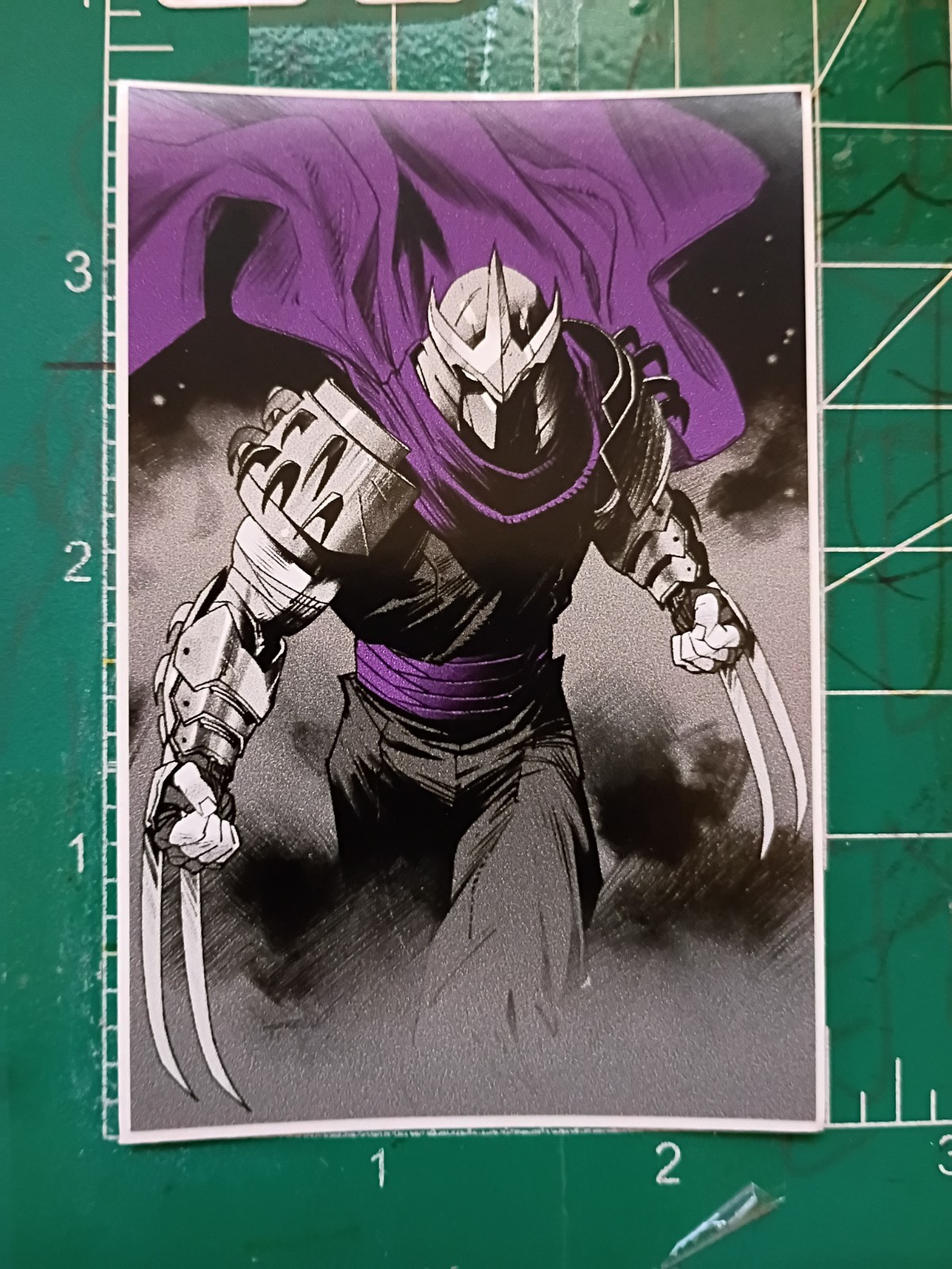 TMNT STICKER X THE SHREDDER X SQUARE 3.5X3 INCHES, VYNIL HIGH GLOSS STICKER X