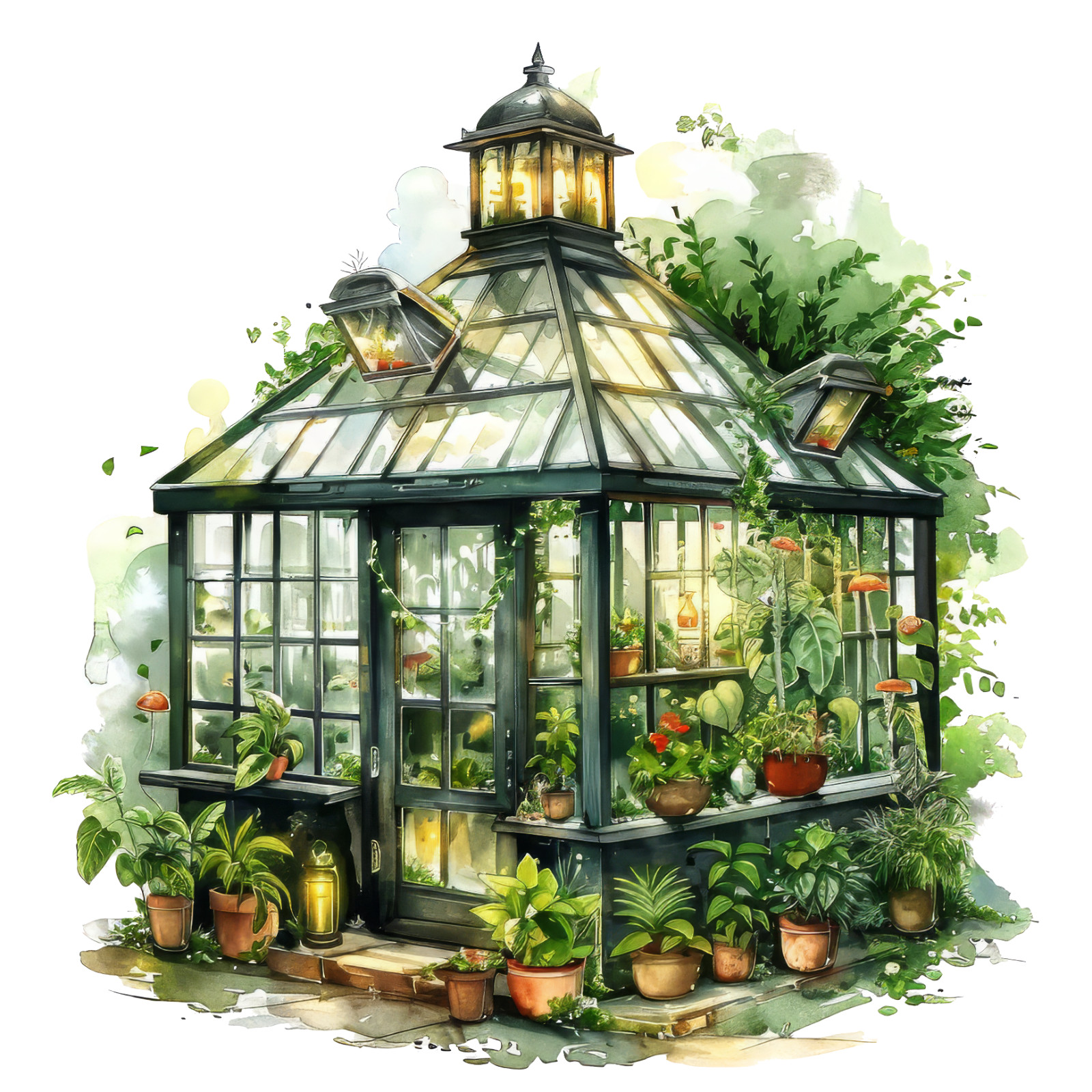 Wall sticker Enchanted Greenhouse Wall sticker 18 x 18 cm large