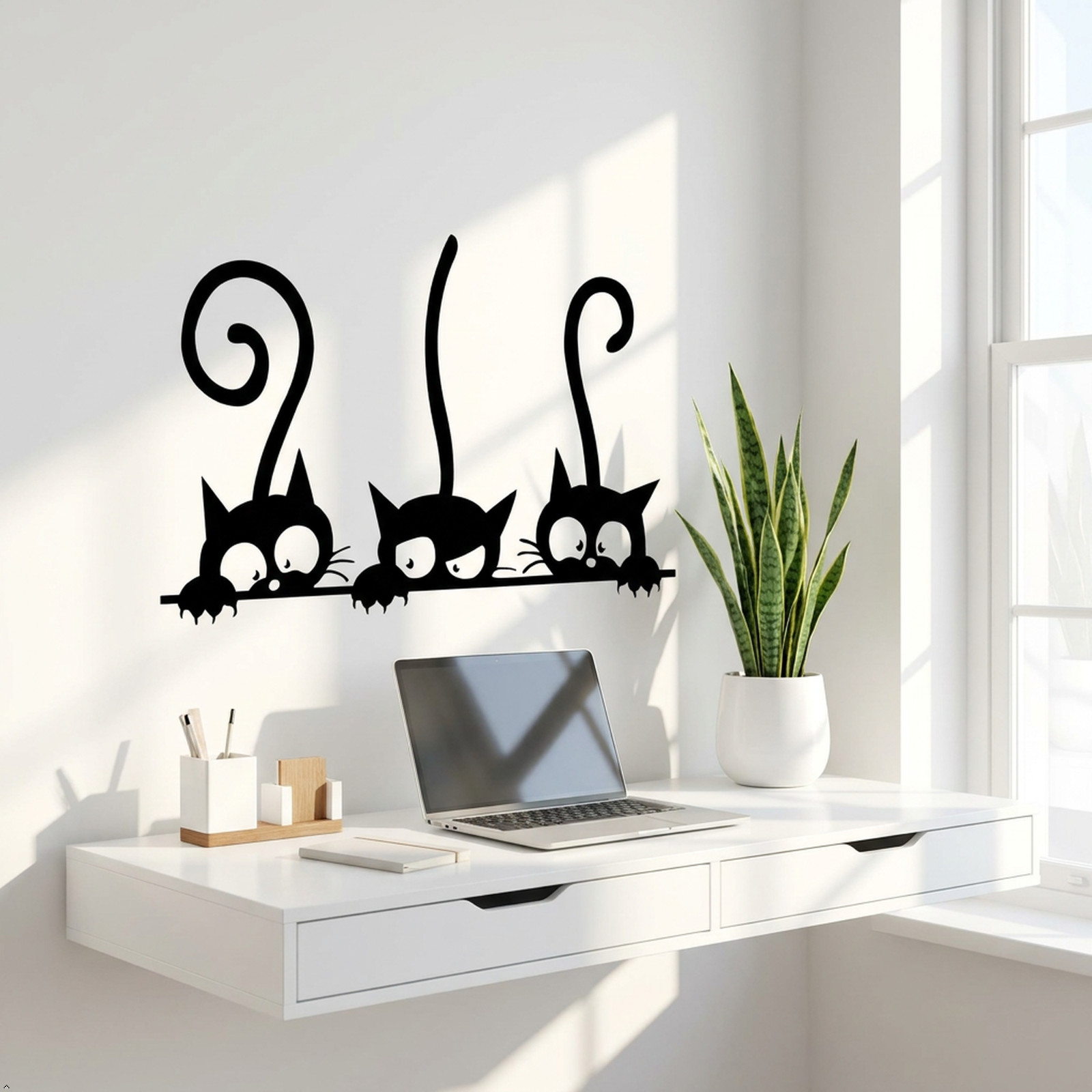 Cat Pattern Home Quote Vinyl Wall Decal Decor Art Sticker Decals PVC Baby
