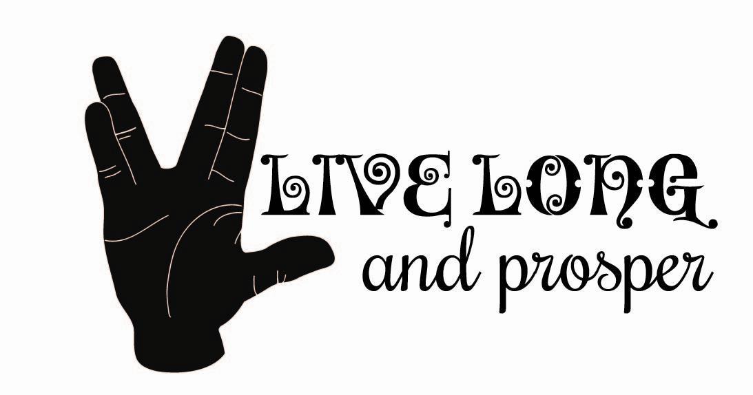 Live Long and Prosper – Star Trek Vinyl Car Decal / Spock Sticker – 10"x6" Sp3