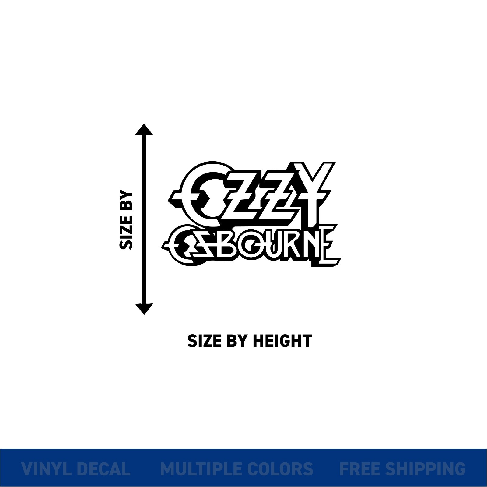 Ozzy Osbourne Logo – Rock Band Car Window Vinyl Decal Sticker | Premium Quality