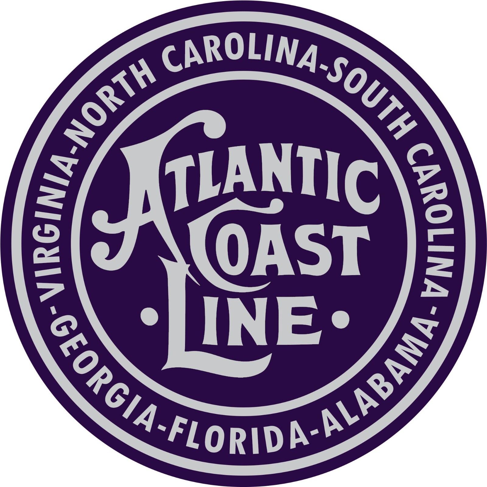 Atlantic coastline railway sticker weatherproof bumper vinyl decal