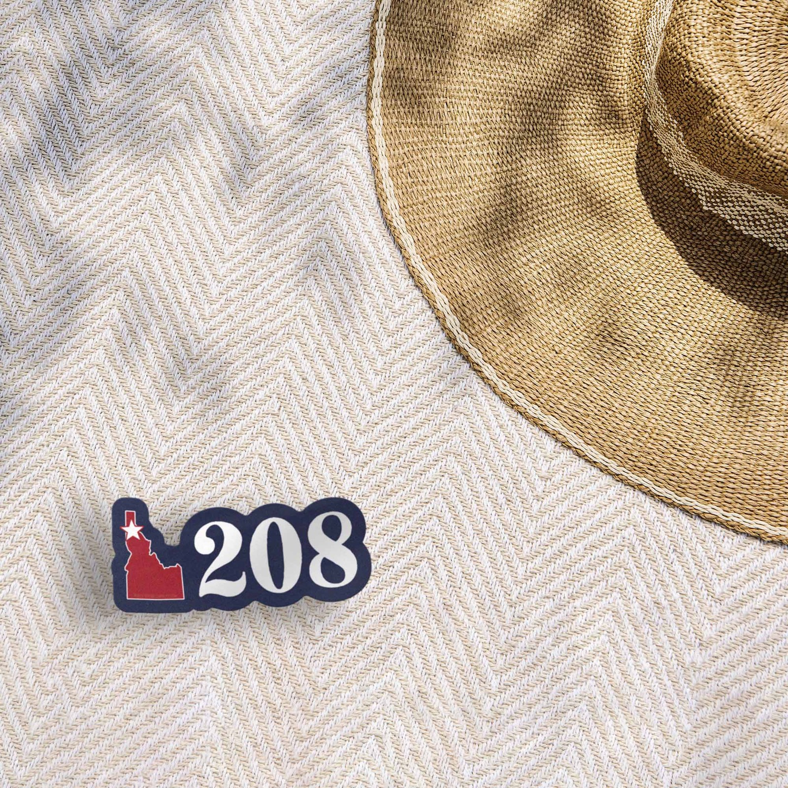 North Idaho 208 Area Code Sticker