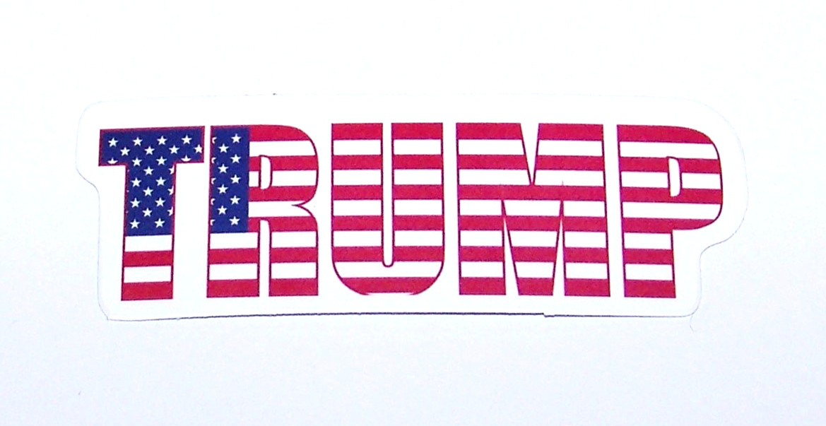 DONALD J. TRUMP Cut Sticker Decal Campaign Politics President Donald Trump