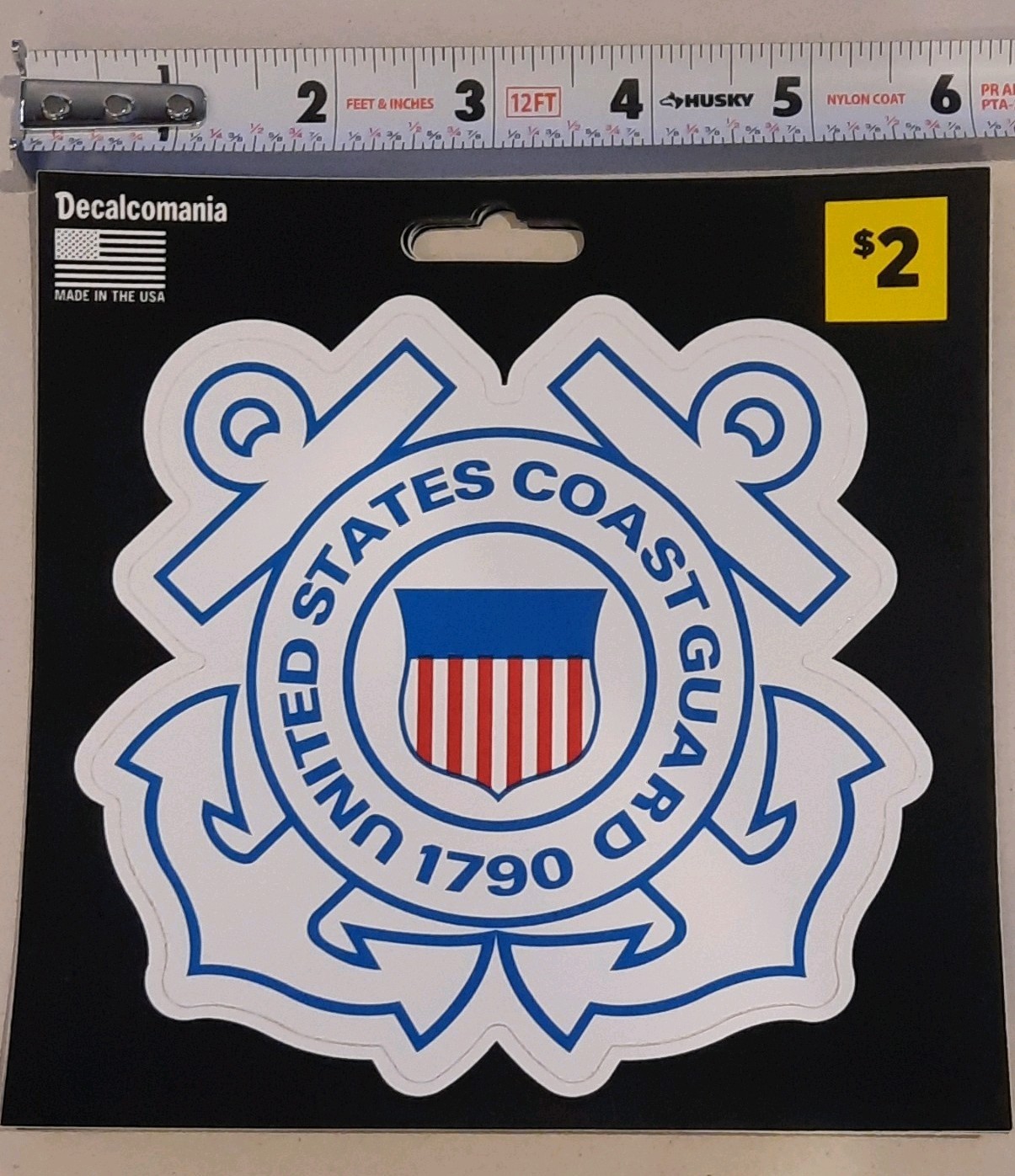 100 Count Decalcomania Vinyl USA Patriotic Decal Stickers PrePriced for ReSale