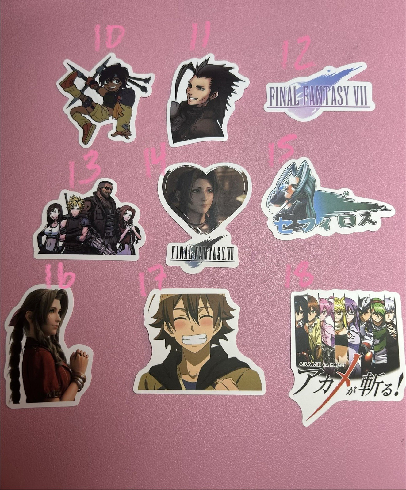 Final fantasy And More Anime Stickers