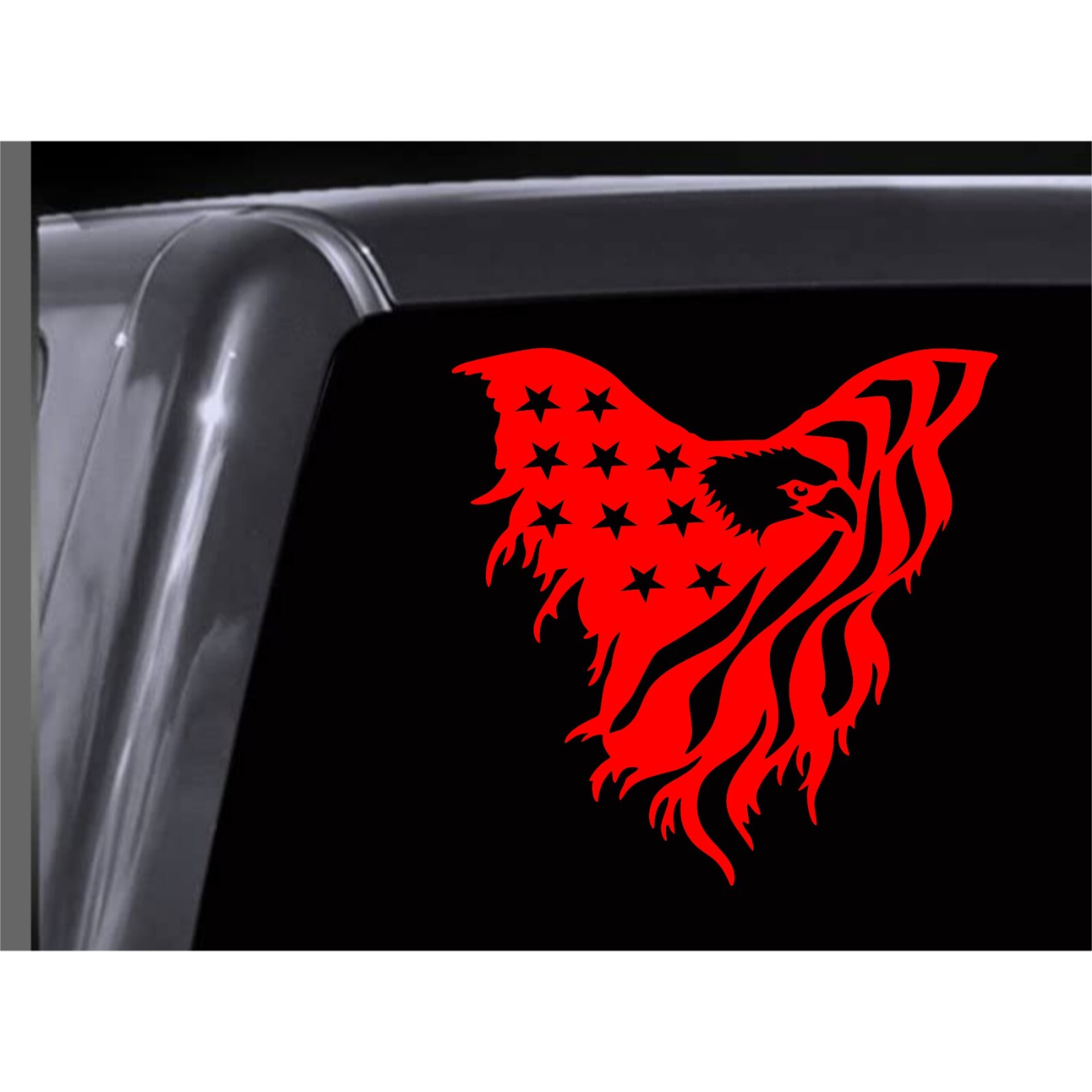 AMERICAN EAGLE FLAG Patriotic vinyl decal Vinyl Window Decal Sticker Car Truck