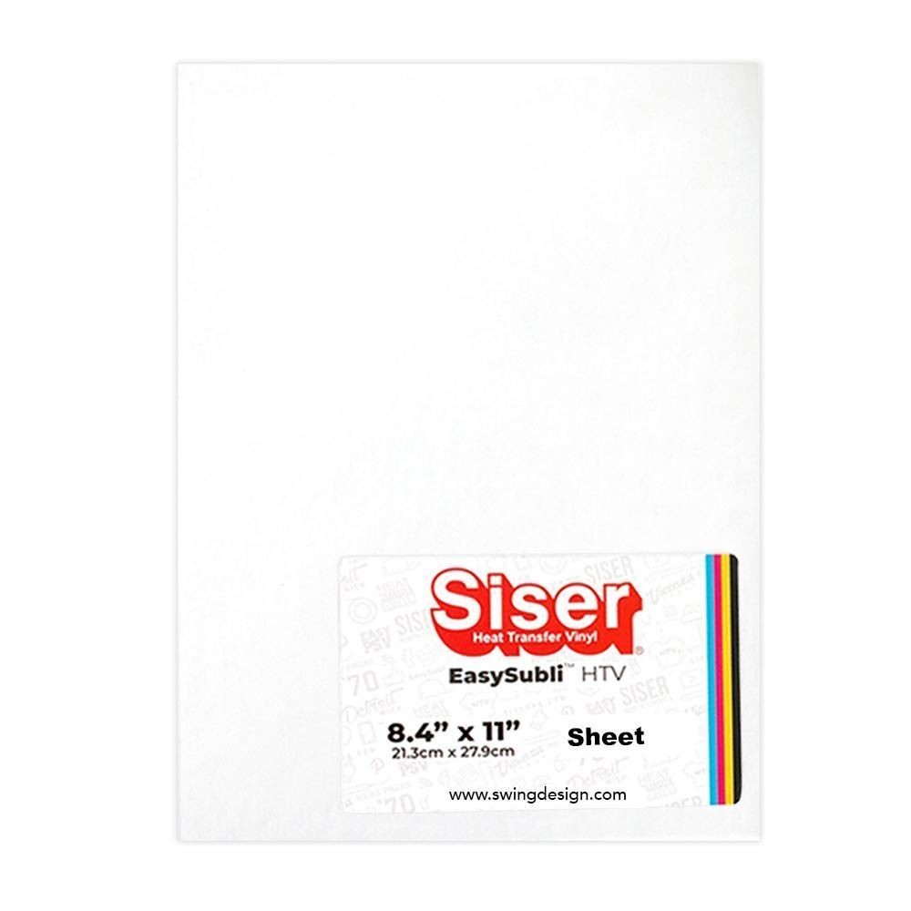 Siser EasySubli Sublimation Heat Transfer Vinyl 8.4" x 11" – Sheet